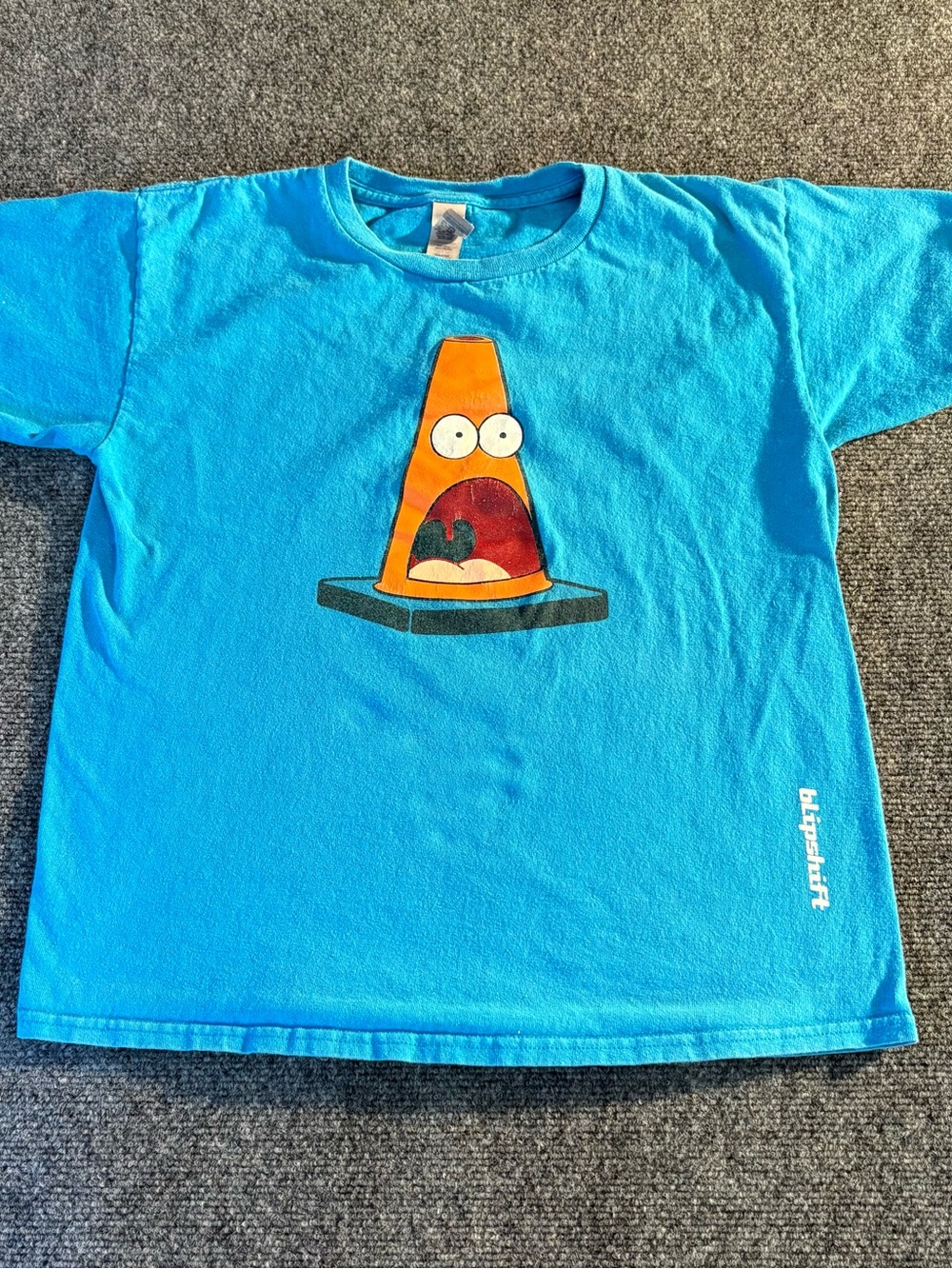 SpongeBob Patrick Star Teen Unisex Large Blue Graphic T-Shirt